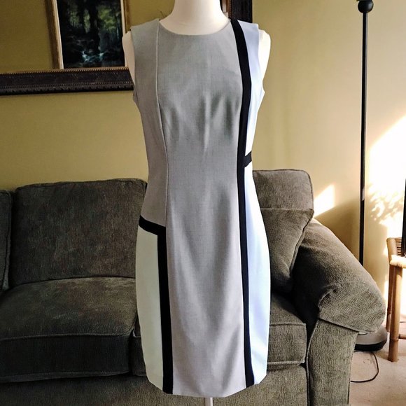 Calvin Klein Color Block Sheath Dress - NWOT - Picture 1 of 9